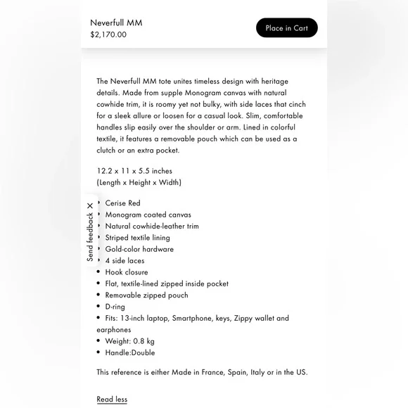 AUTHENTIC BRAND NEW Louis Vuitton Neverful MM and pouch - Picture 2 of 16